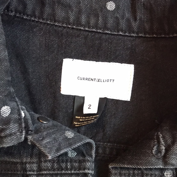 Current Elliott denim spotted jacket size 2 - Picture 4 of 4